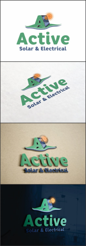 Logo Design by DG for Active Solar & Electrical | Design: #10280547