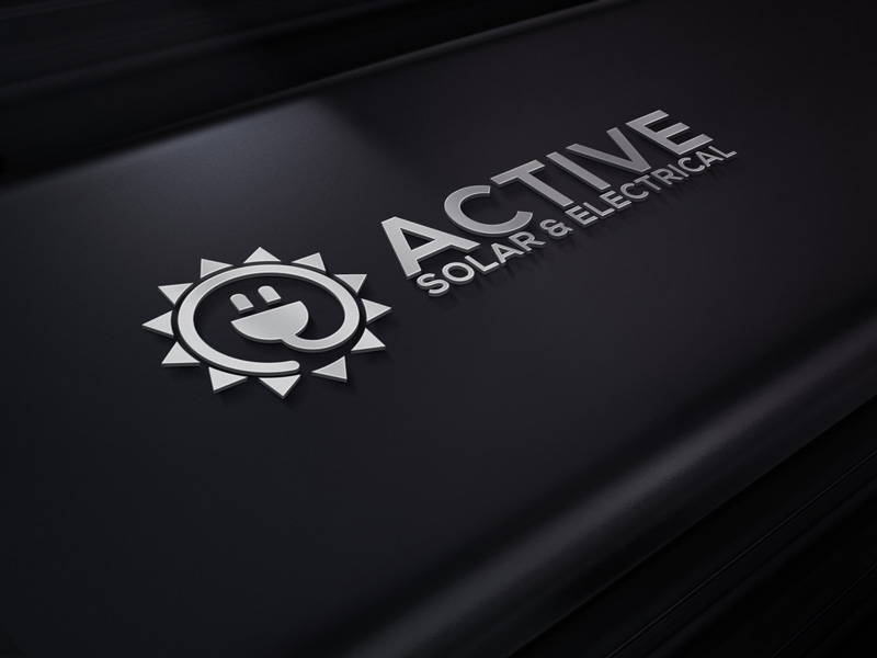 Logo Design by site for Active Solar & Electrical | Design #10273270