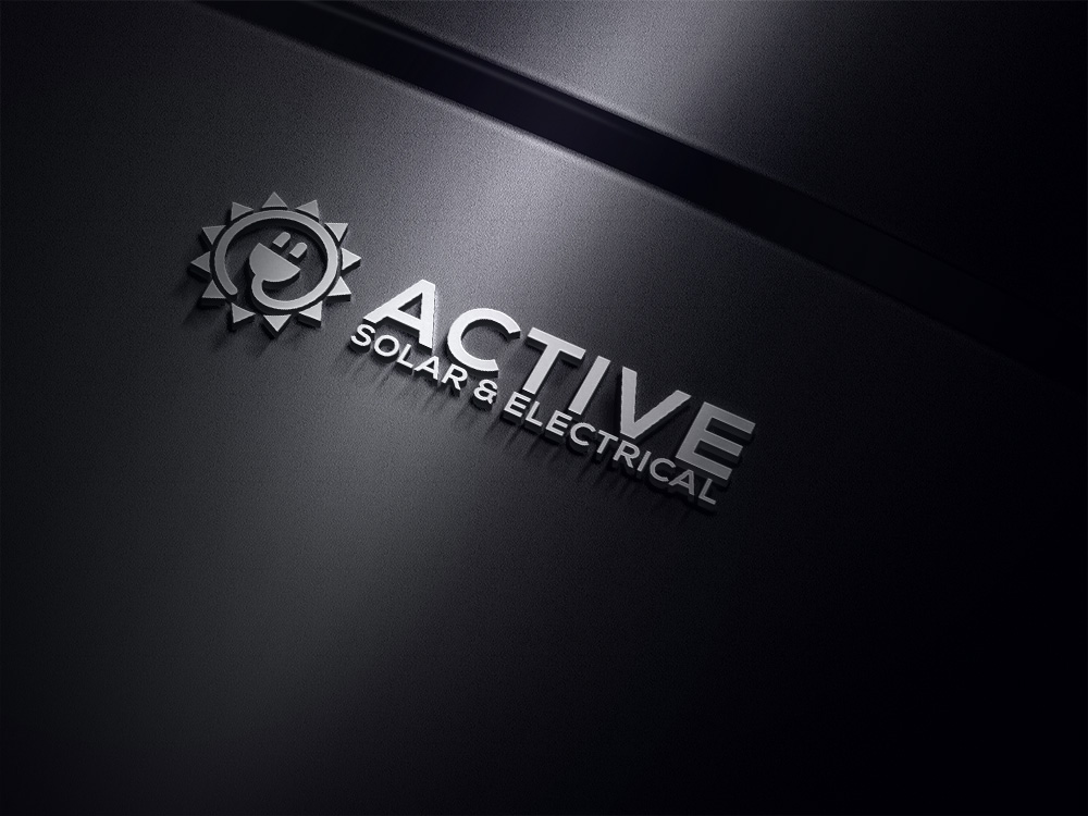 Logo Design by site for Active Solar & Electrical | Design #10273272