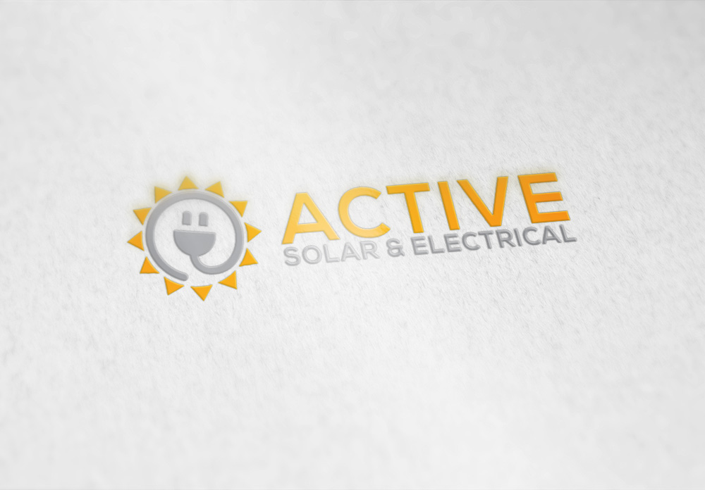 Logo Design by site for Active Solar & Electrical | Design #10273275