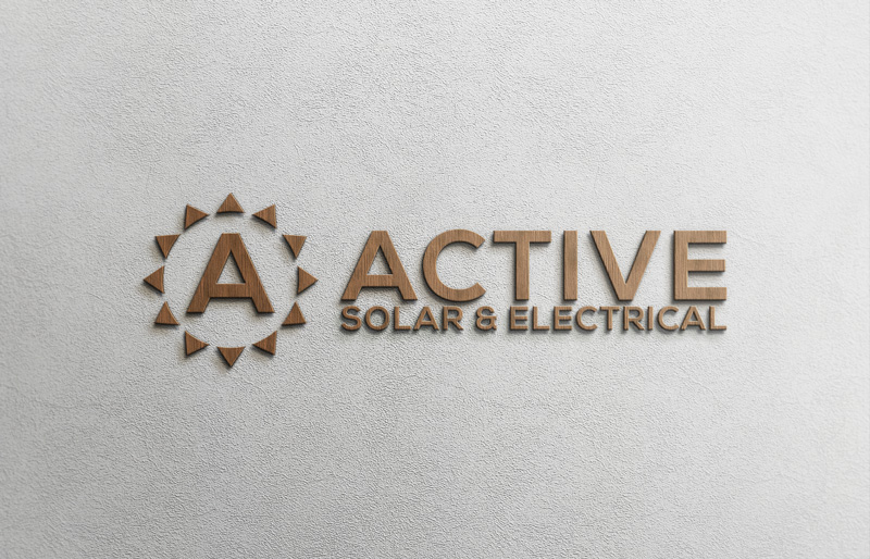 Logo Design by site for Active Solar & Electrical | Design #10273311
