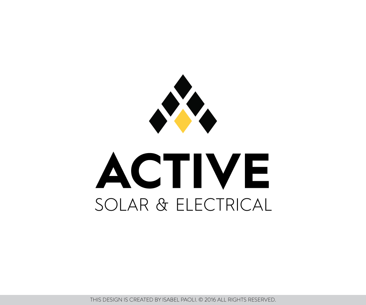 Logo Design by isabel.paoli for Active Solar & Electrical | Design #10280899