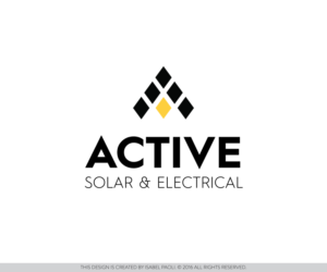 Logo Design by isabel.paoli for Active Solar & Electrical | Design: #10280899