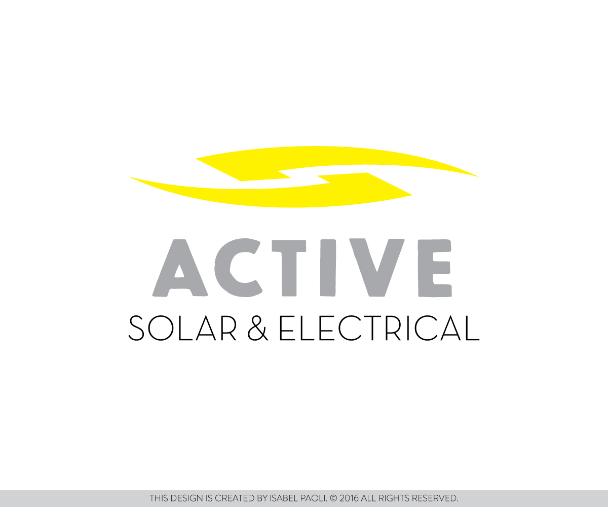 Logo Design by isabel.paoli for Active Solar & Electrical | Design #10280900