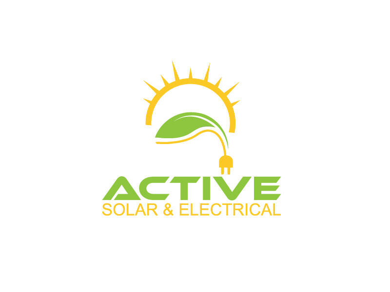 Logo Design by Mehedi Hasan ™ for Active Solar & Electrical | Design #10274053