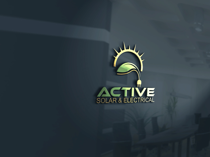 Logo Design by Mehedi Hasan ™ for Active Solar & Electrical | Design #10274059
