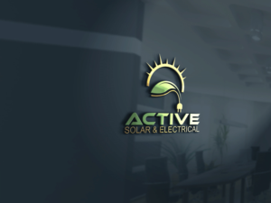 Logo Design by Mehedi Hasan ™ for Active Solar & Electrical | Design: #10274059