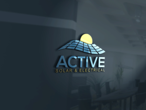 Logo Design by Mehedi Hasan ™ for Active Solar & Electrical | Design: #10274060