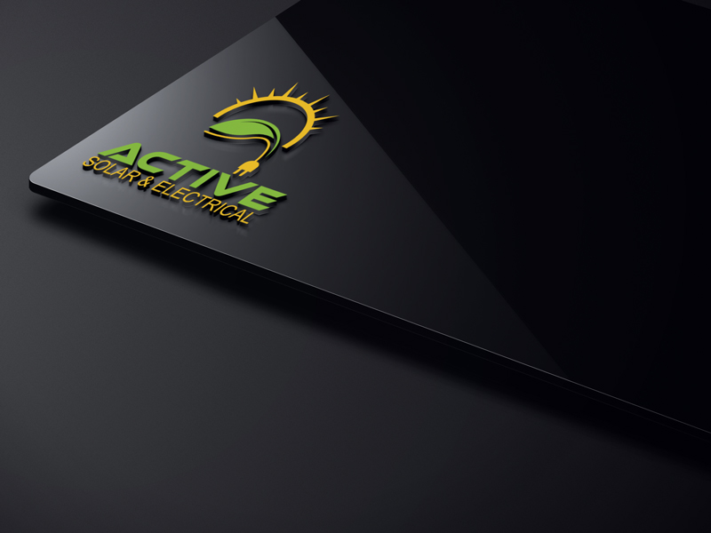Logo Design by Mehedi Hasan ™ for Active Solar & Electrical | Design #10274061
