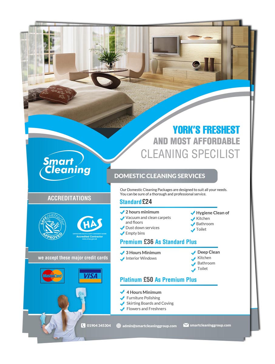 cleaning leaflet ideas