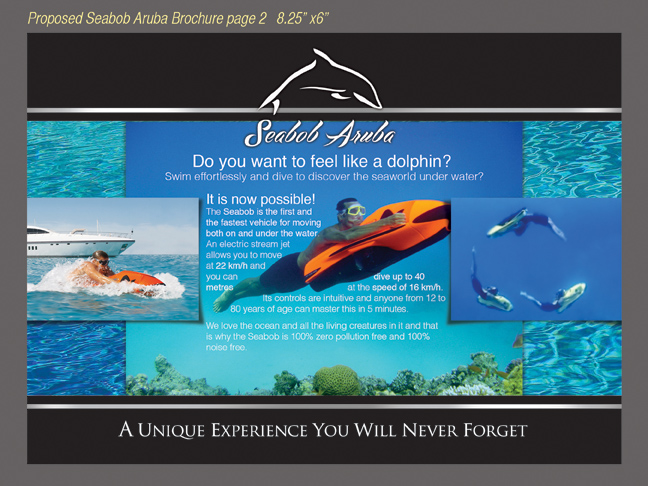Flyer Design by ganz abecia for SEABOB ARUBA | Design #2215329