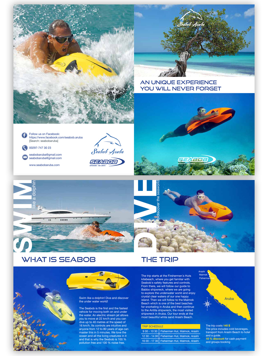 Flyer-Design von tanya für SEABOB ARUBA | Design #2223465