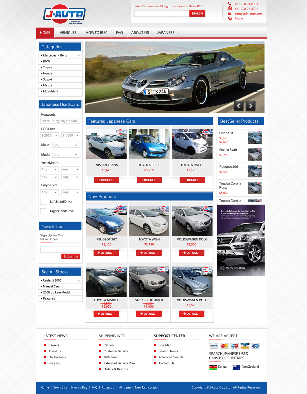 Web Design by Da Miracle for J-Auto  | Design #2218121