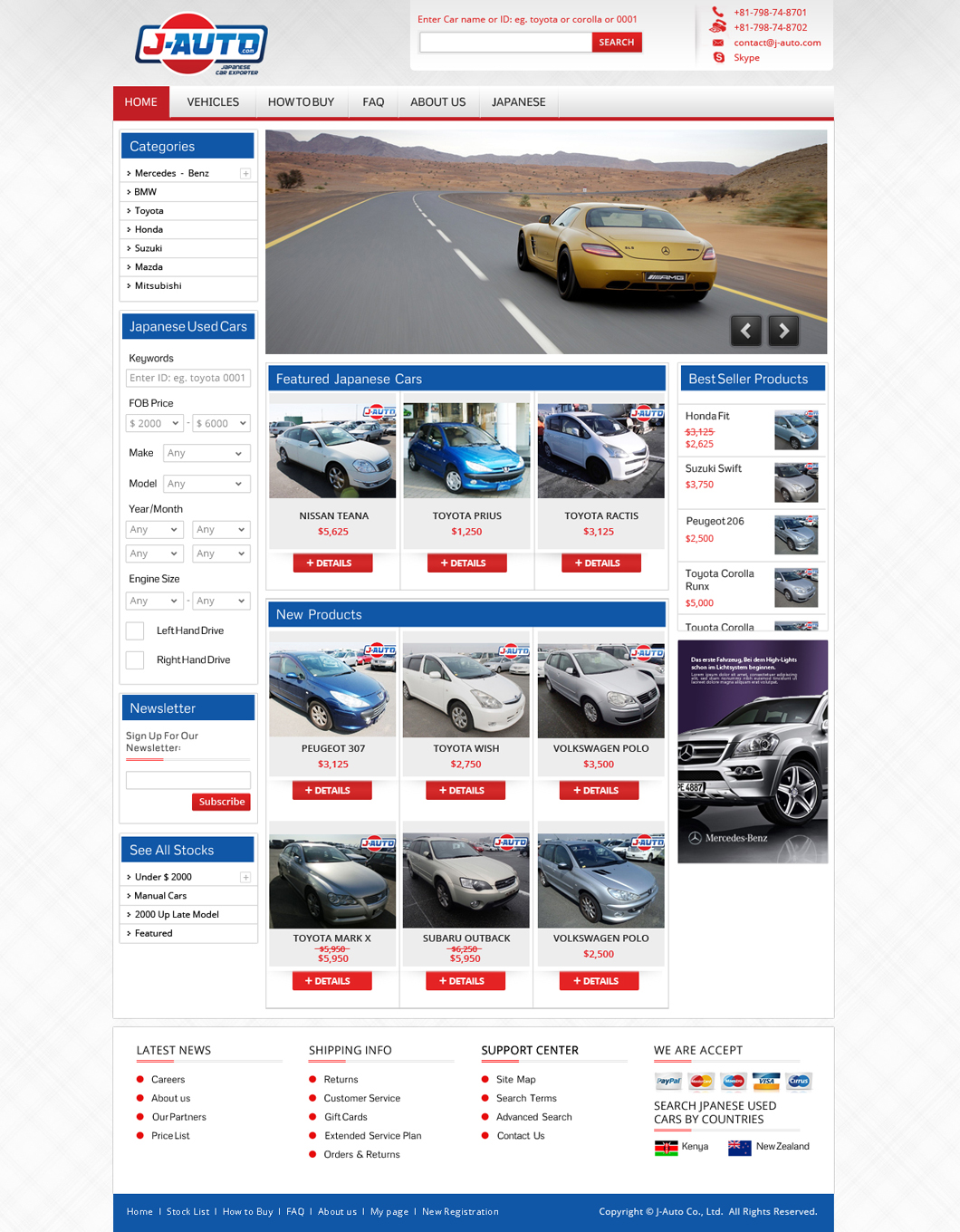 Web Design par Da Miracle pour J-Auto  | Design #2218130