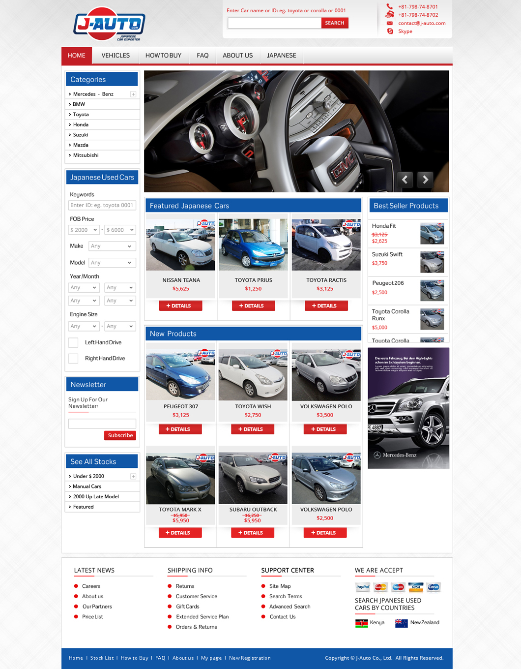 Web Design by Da Miracle for J-Auto  | Design #2218136