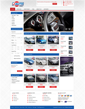 Web Design by Da Miracle for J-Auto  | Design #2218136