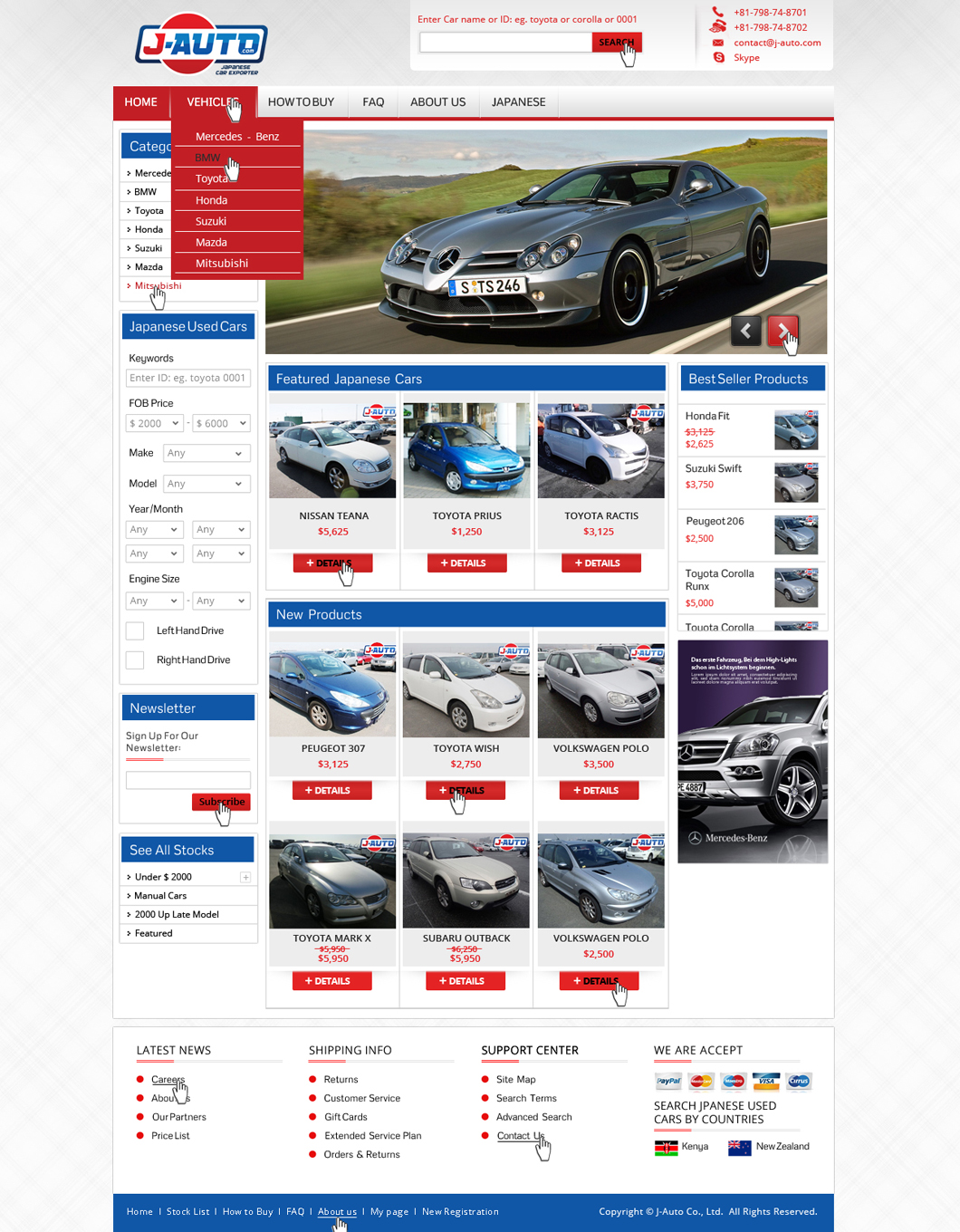 Web Design by Da Miracle for J-Auto  | Design #2218139