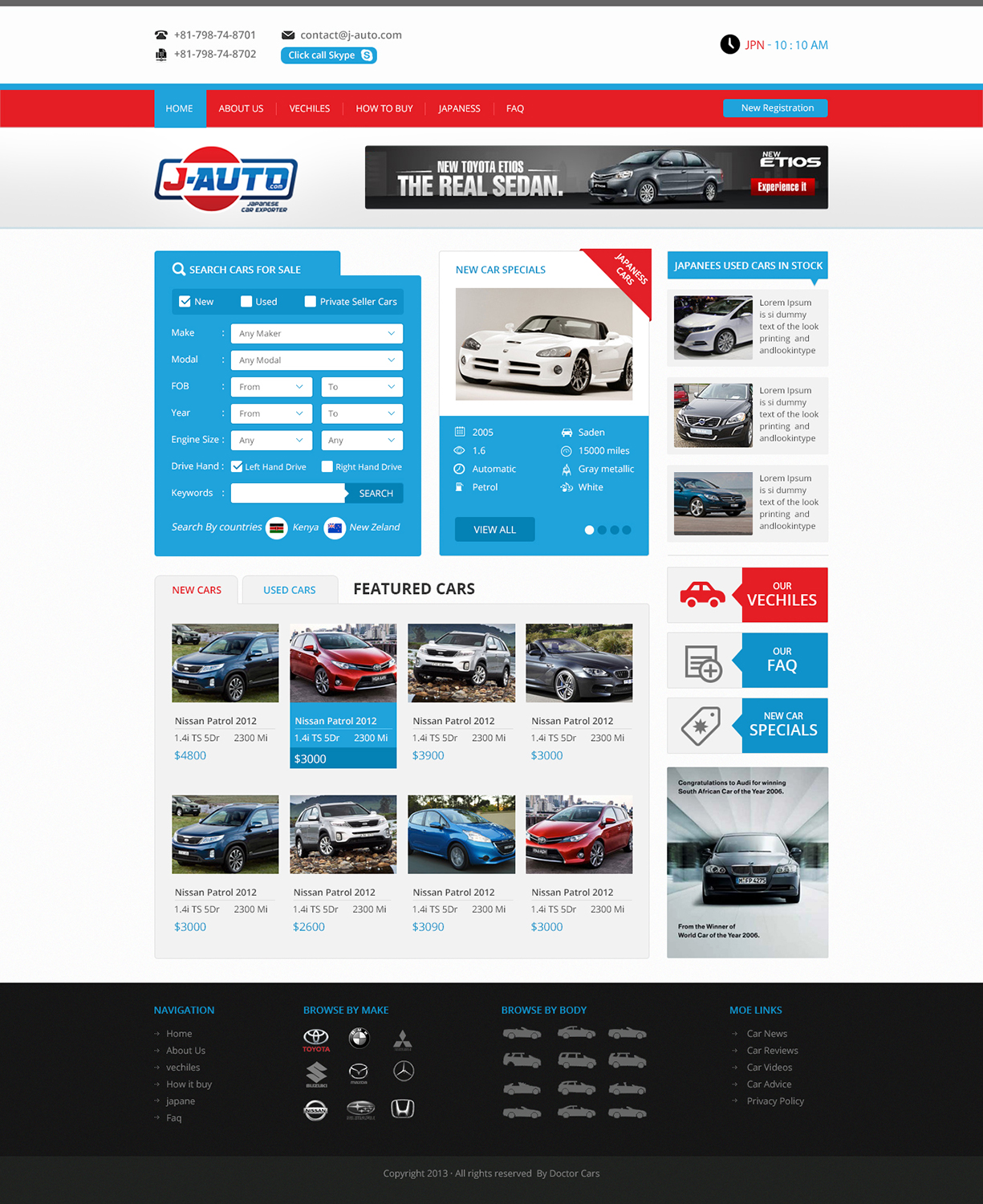 Web Design by Empireweb for J-Auto  | Design #2202986