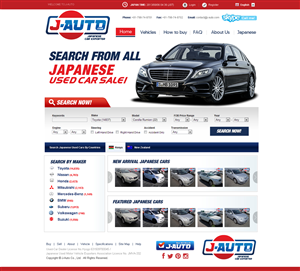 Web Design by Behriatech for J-Auto  | Design #2184826