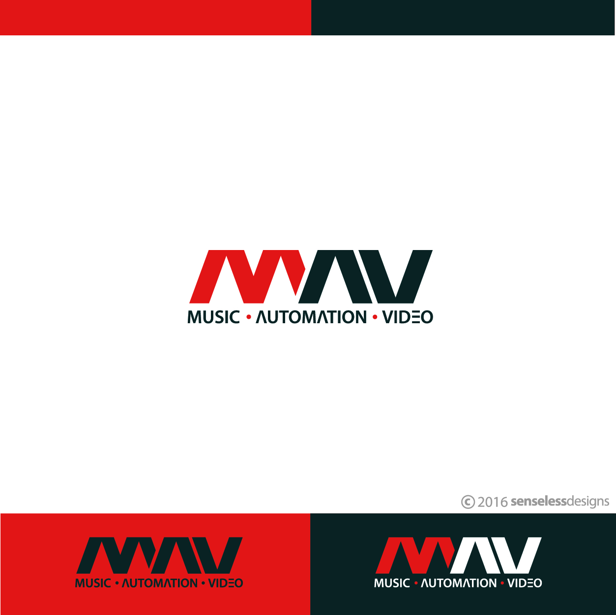 Logo Design by Senseless for MAV Music Automation Video | Design #10264687