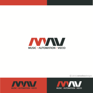 MAV, Music Automation Video | Logo Design by Senseless