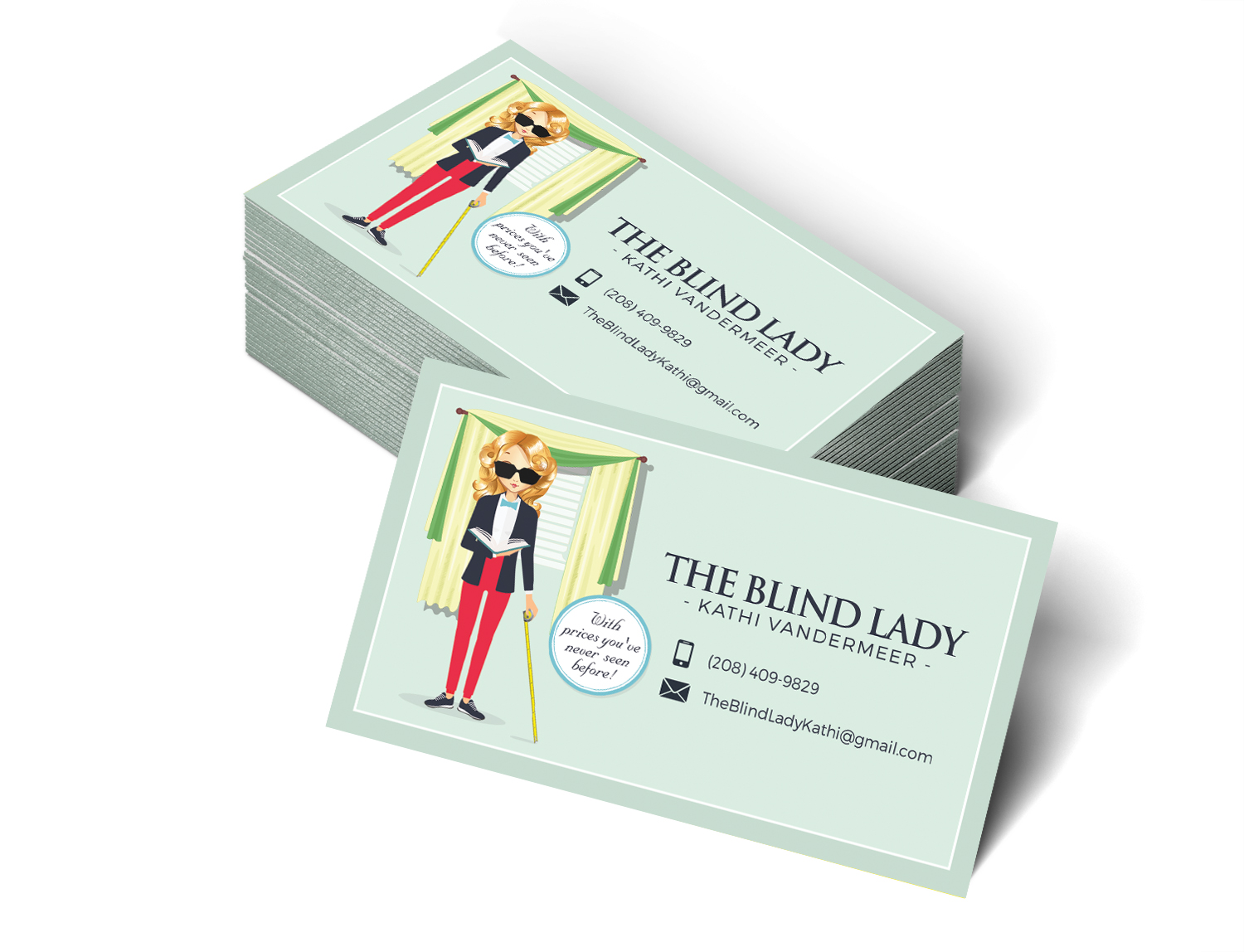 Business Card Design by Brian Ellis for The Blind Lady | Design #10278118