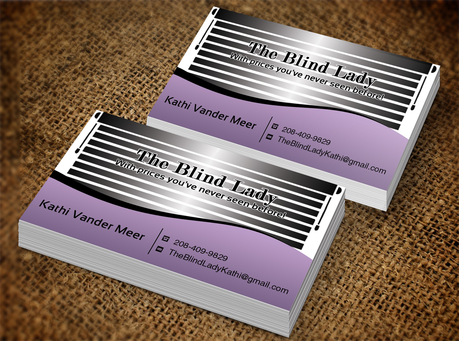 Visitenkarten-Design von Lanka Ama für The Blind Lady | Design #10276560