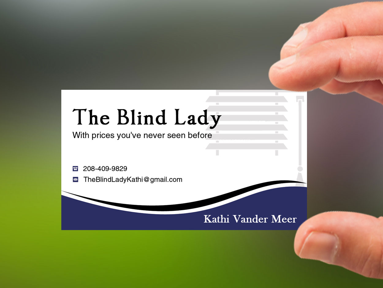 Visitenkarten-Design von Lanka Ama für The Blind Lady | Design #10276567