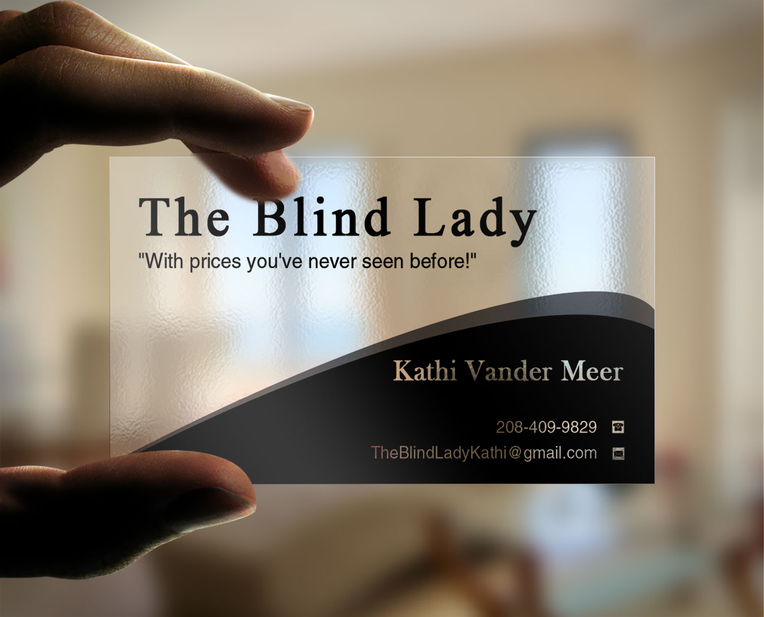 Business Card Design by Lanka Ama for The Blind Lady | Design #10276581