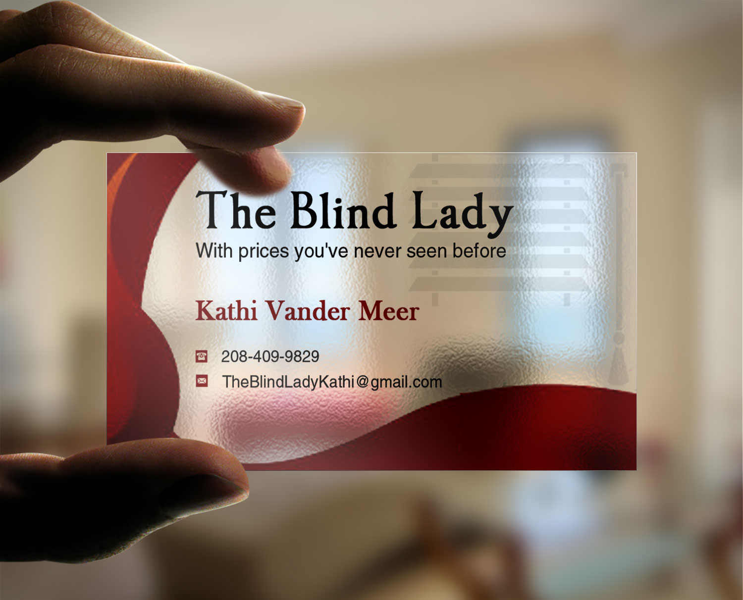 Business Card Design by Lanka Ama for The Blind Lady | Design #10276582