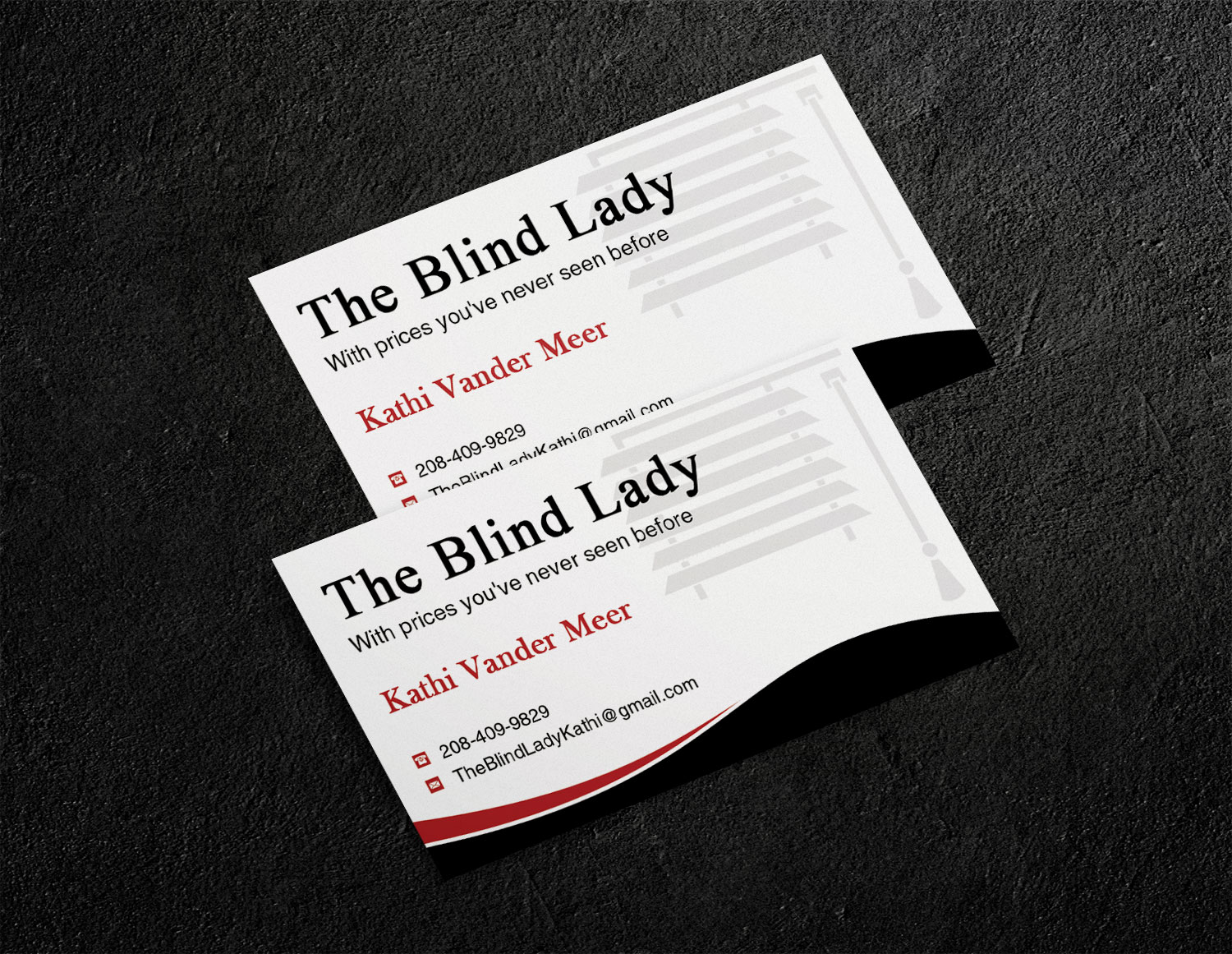 Business Card Design by Lanka Ama for The Blind Lady | Design #10276583