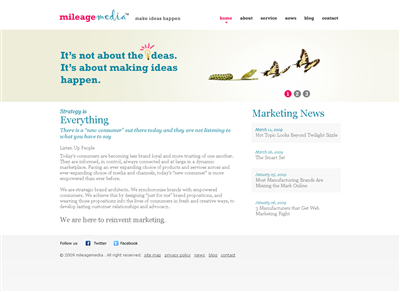 Diseño Wordpress por Branding Bulls para mileage media | Diseño: #19240