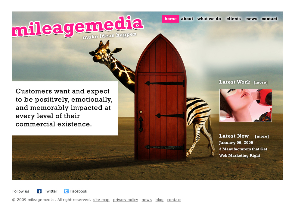 Diseño Wordpress por Branding Bulls para mileage media | Diseño #19242