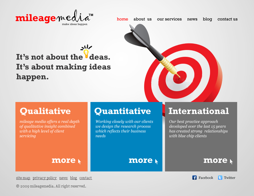 Design Wordpress par Branding Bulls pour mileage media | Design #19327