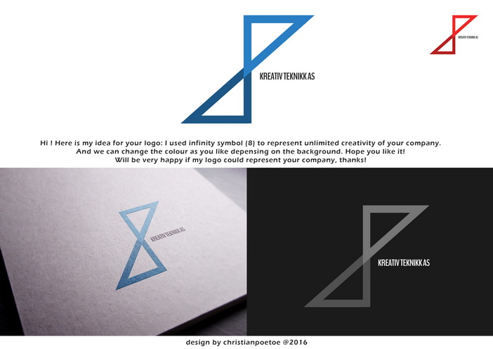 Logo Design by christianpoetoe for Kreativ Teknikk AS | Design #10279225