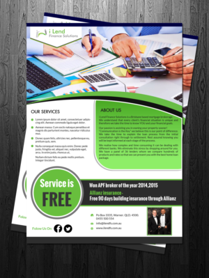 Diseño de Flyer por debdesign para i Lend Finance Solution | Diseño: #10290670