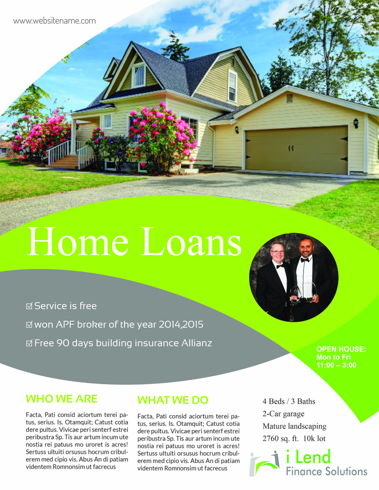 Diseño de Flyer por iTech Graphics para i Lend Finance Solution | Diseño #10274808