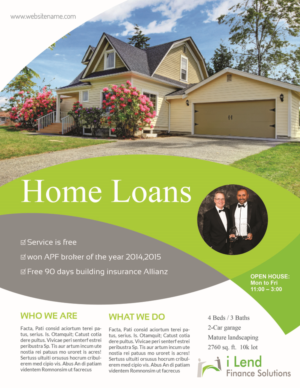 Diseño de Flyer por iTech Graphics para i Lend Finance Solution | Diseño: #10274808