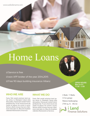 Diseño de Flyer por iTech Graphics para i Lend Finance Solution | Diseño: #10274809