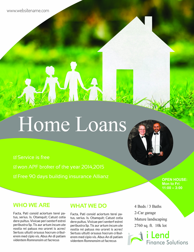 Diseño de Flyer por iTech Graphics para i Lend Finance Solution | Diseño #10274811