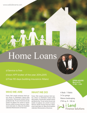 Diseño de Flyer por iTech Graphics para i Lend Finance Solution | Diseño: #10274811