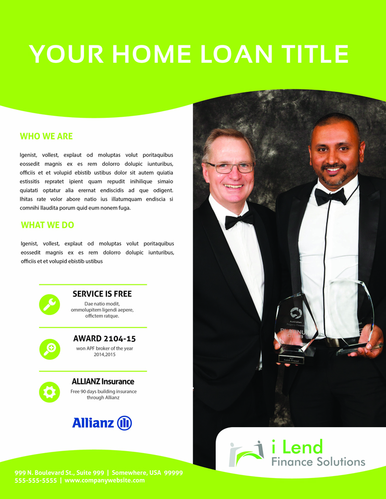 Diseño de Flyer por iTech Graphics para i Lend Finance Solution | Diseño #10275028