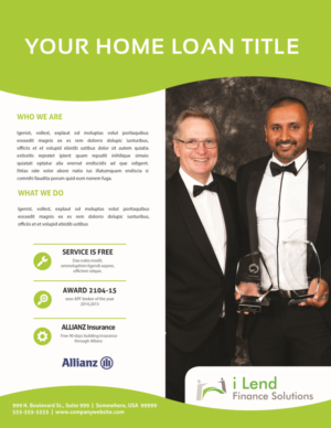 Diseño de Flyer por iTech Graphics para i Lend Finance Solution | Diseño: #10275028