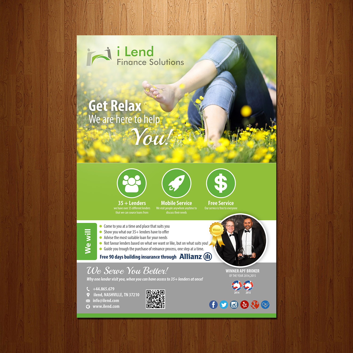 Flyer-Design von VEGA-Designs für i Lend Finance Solution | Design #10366613