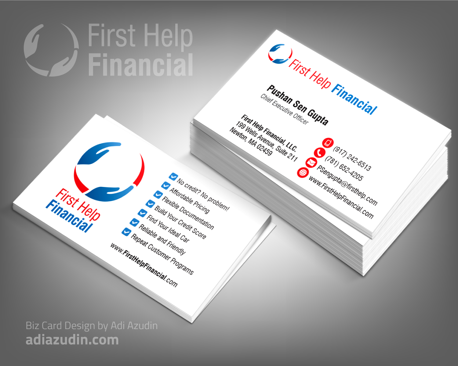 Business Card Design by adiazudin for Amparo Insurance, LLC | Design #10275269