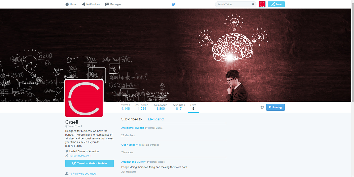 Twitter Design by Arpan Jolly for Craell | Design #10342822
