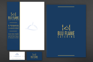 Letterhead Design by JK18 for Blu Flame Catering INC | Design: #10327571
