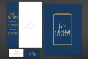 Letterhead Design by JK18 for Blu Flame Catering INC | Design: #10332392