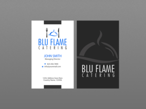 Diseño de Membrete por Creations Box 2015 para Blu Flame Catering INC | Diseño: #10304180