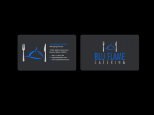 Letterhead Design by Creations Box 2015 for Blu Flame Catering INC | Design: #10304197